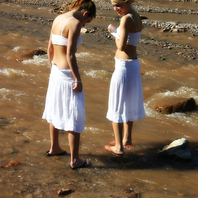 Ashlee And Serena - In The River