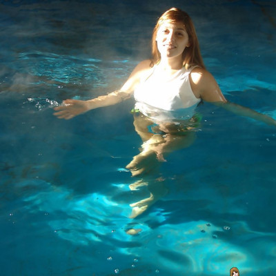 Mariah Spice - Taking A Swim Topless