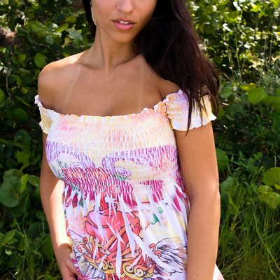 Janessa Brazil - Sexy Sun Dress At The Lake