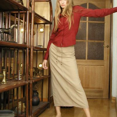 Masha Star - Brown Long Skirt